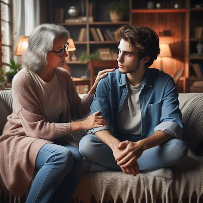 Photo of mother and son